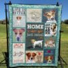 Home Is Where Your Jack Russell Is Quilt Blanket Yhn2  Quilt